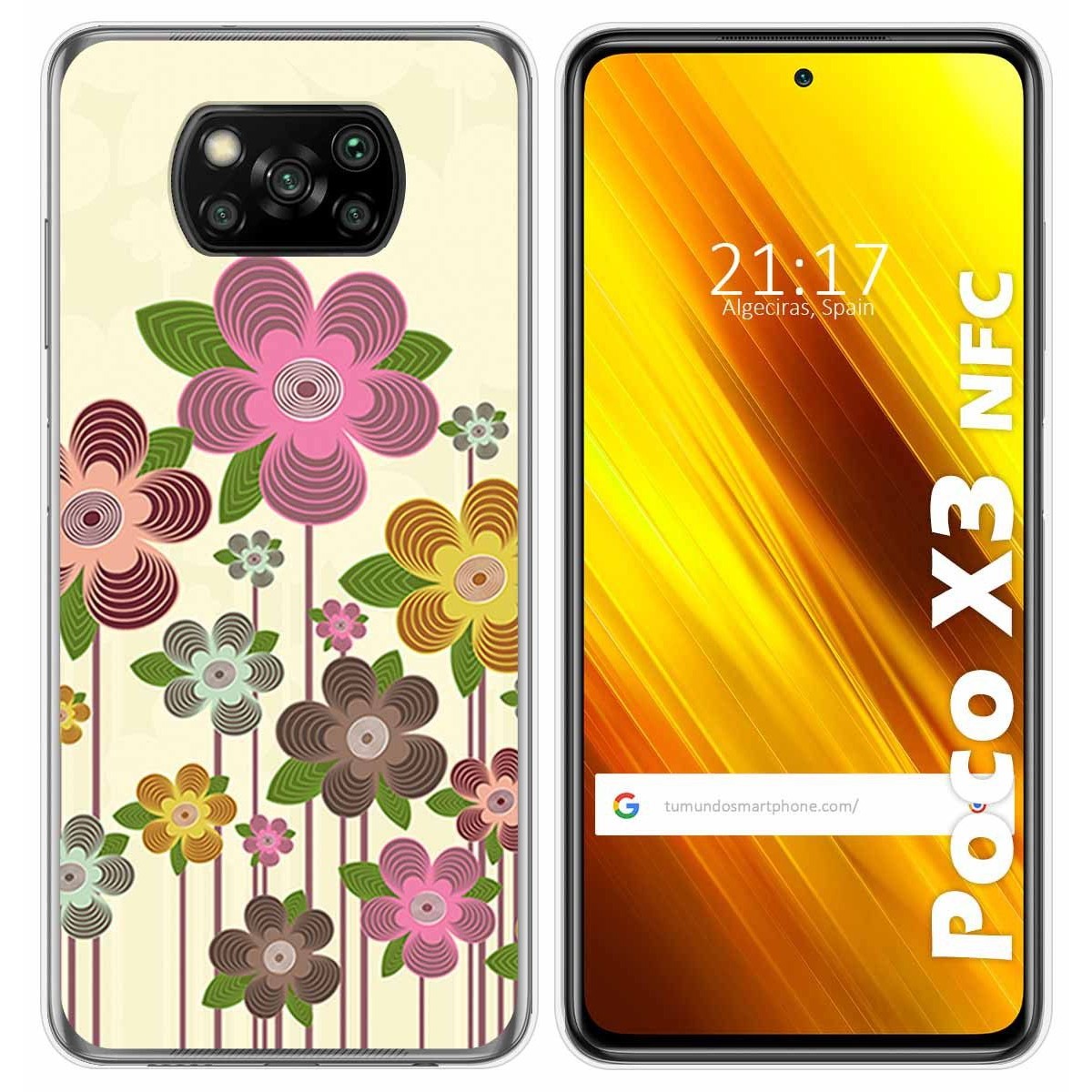 Funda Gel Tpu para Xiaomi POCO X3 NFC / X3 PRO diseño Primavera En Flor Dibujos