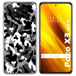 Funda Gel Tpu para Xiaomi POCO X3 NFC / X3 PRO diseño Snow Camuflaje Dibujos