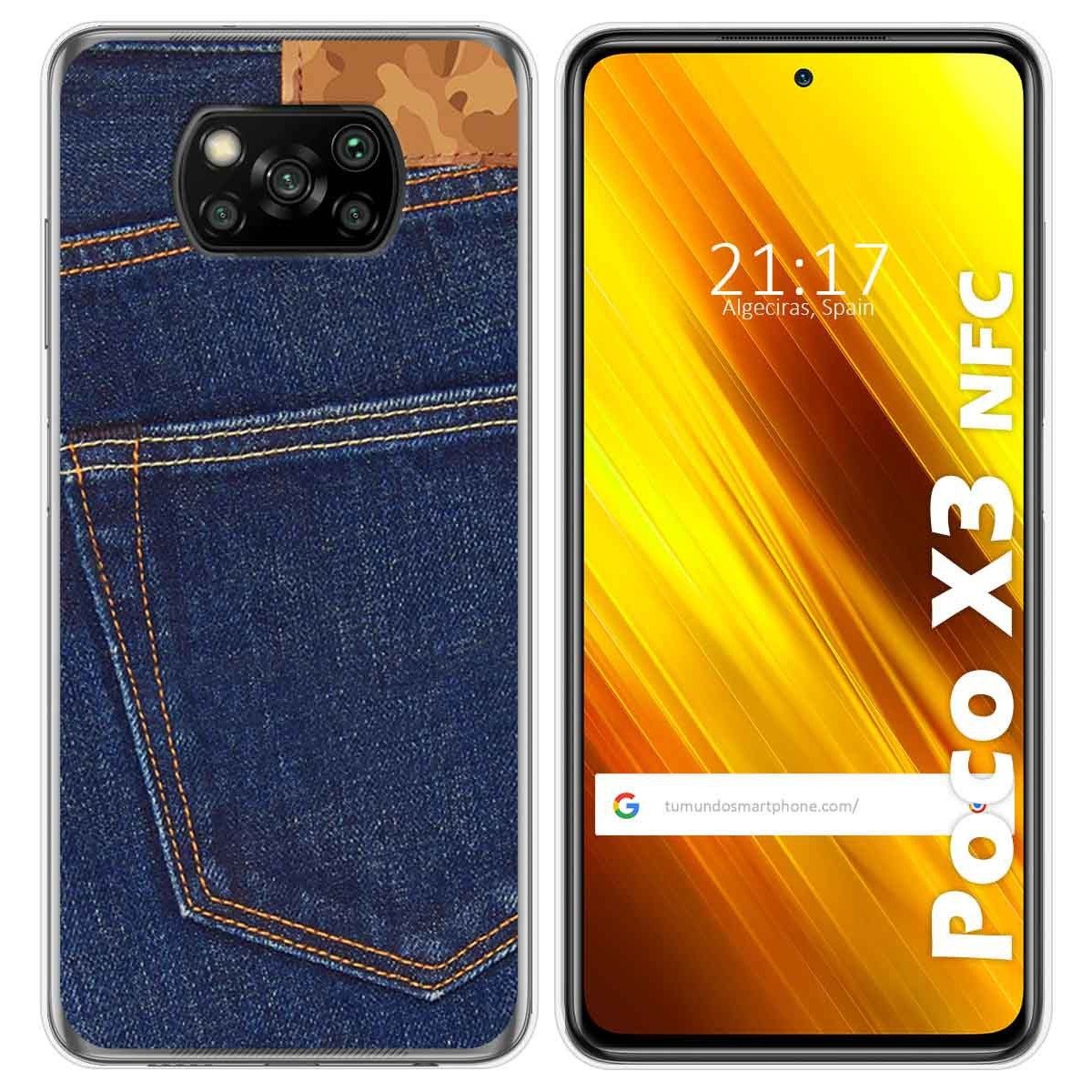 Funda Gel Tpu para Xiaomi POCO X3 NFC / X3 PRO diseño Vaquero Dibujos