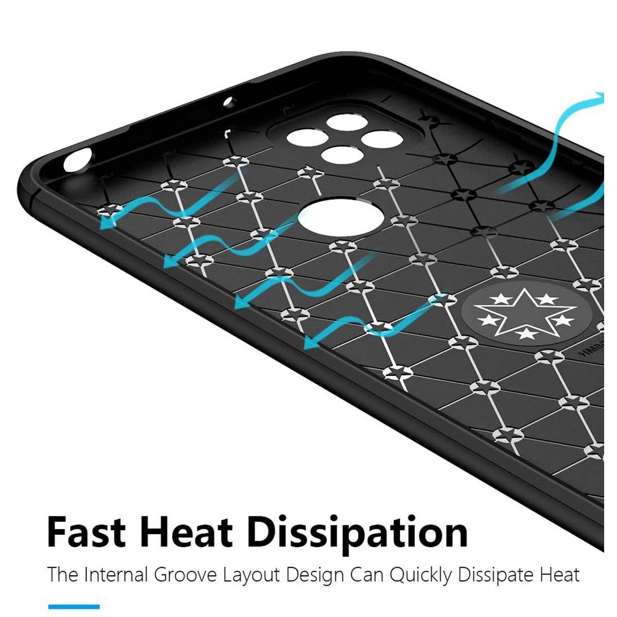 Funda Magnetica Soporte con Anillo Giratorio 360 para Xiaomi Redmi 9C Azul