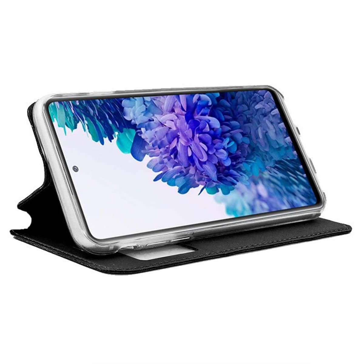 Funda Libro Soporte con Ventana para Samsung Galaxy S20 FE color Negra