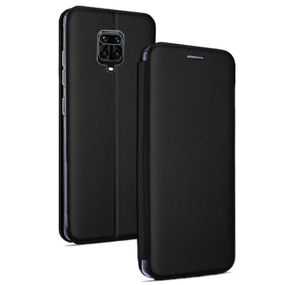 Funda Libro Soporte Magnética Elegance Negra para Xiaomi Redmi Note 9S / Note 9 Pro