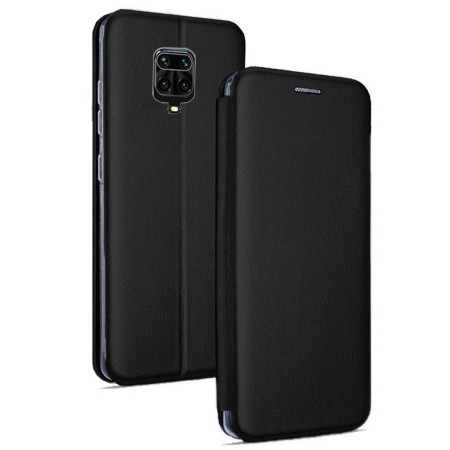 Funda Libro Soporte Magnética Elegance Negra para Xiaomi Redmi Note 9S / Note 9 Pro