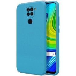 Funda Silicona Líquida Ultra Suave para Xiaomi Redmi Note 9 color Azul