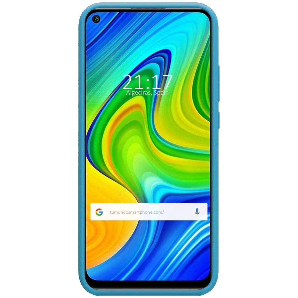 Funda Silicona Líquida Ultra Suave para Xiaomi Redmi Note 9 color Azul