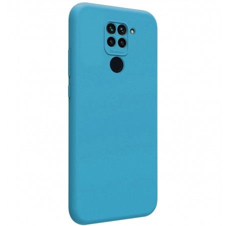 Funda Silicona Líquida Ultra Suave para Xiaomi Redmi Note 9 color Azul