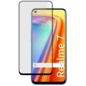 Protector Cristal Templado Completo 5D Full Glue Negro para Realme 7 Vidrio