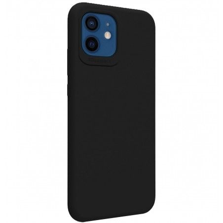 Funda Silicona Líquida Ultra Suave para Iphone 12 / 12 Pro (6.1) color Negra