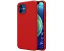 Funda Silicona Líquida Ultra Suave para Iphone 12 / 12 Pro (6.1) color Roja