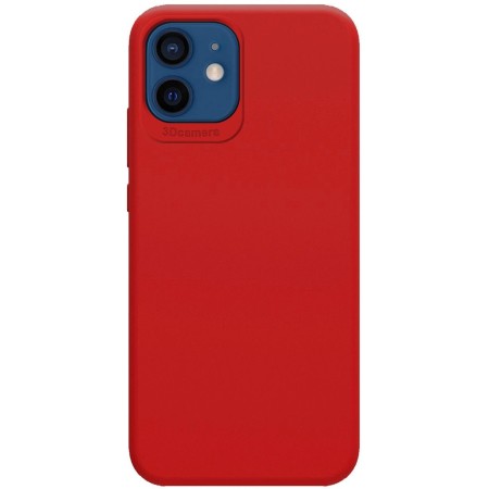 Funda Silicona Líquida Ultra Suave para Iphone 12 / 12 Pro (6.1) color Roja