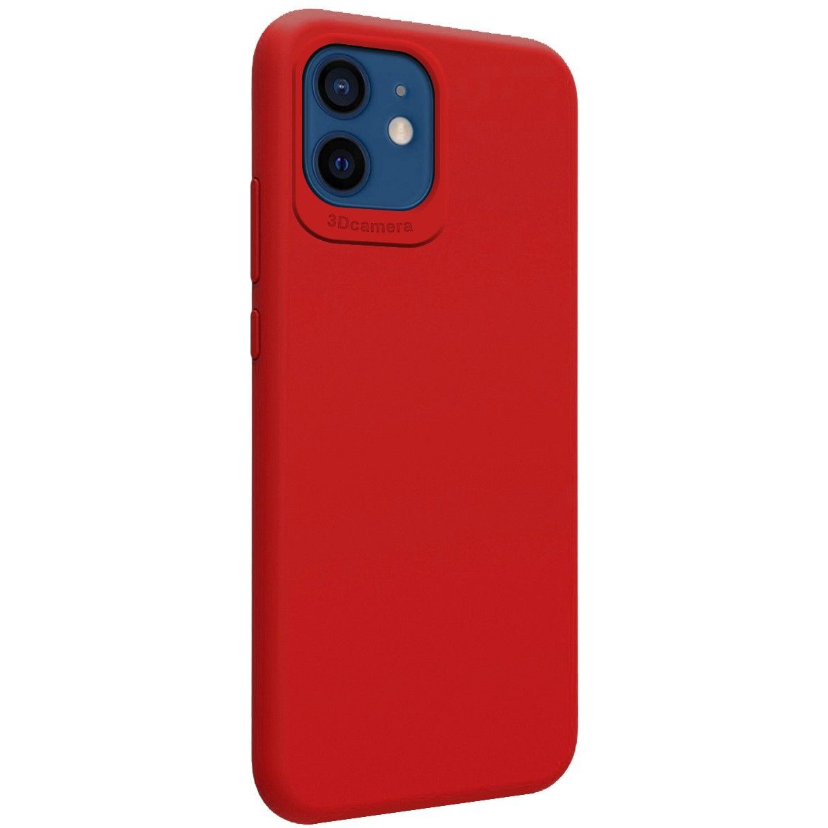 Funda Silicona Líquida Ultra Suave para Iphone 12 / 12 Pro (6.1) color Roja