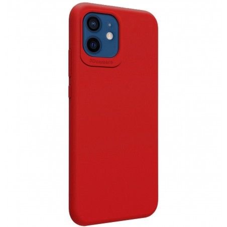 Funda Silicona Líquida Ultra Suave para Iphone 12 / 12 Pro (6.1) color Roja