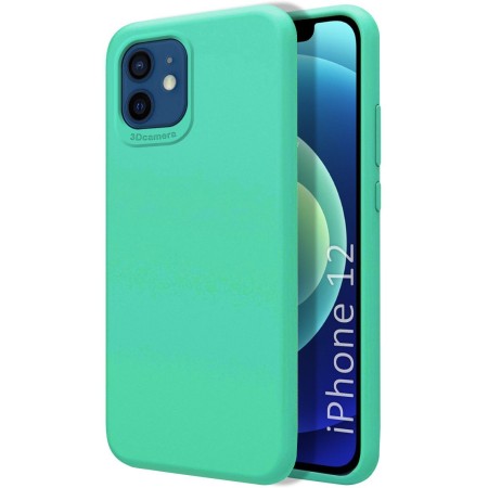 Funda Silicona Líquida Ultra Suave para Iphone 12 / 12 Pro (6.1) color Verde