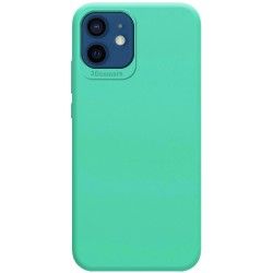 Funda Silicona Líquida Ultra Suave para Iphone 12 / 12 Pro (6.1) color Verde 2