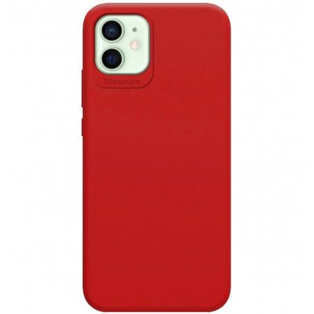 Funda Silicona Líquida Ultra Suave para Iphone 12 Mini (5.4) color Roja