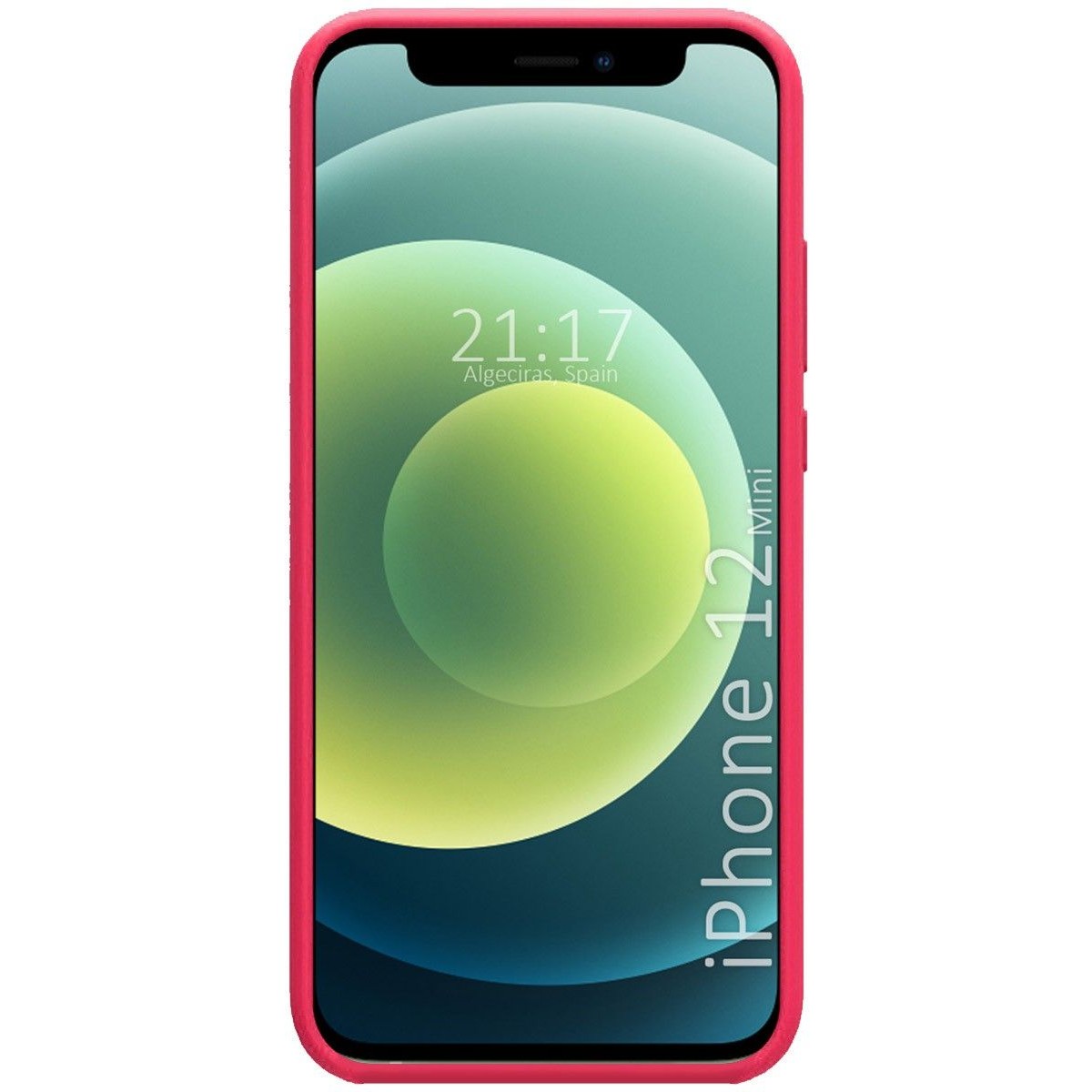 Funda Silicona Líquida Ultra Suave para Iphone 12 Mini (5.4) color Rosa Fucsia