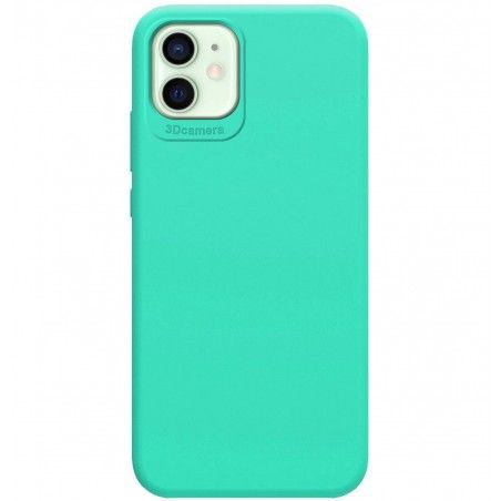 Funda Silicona Líquida Ultra Suave para Iphone 12 Mini (5.4) color Verde