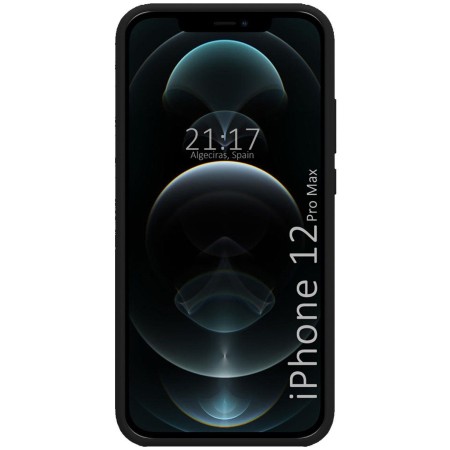 Funda Silicona Líquida Ultra Suave para Iphone 12 Pro Max (6.7) color Negra