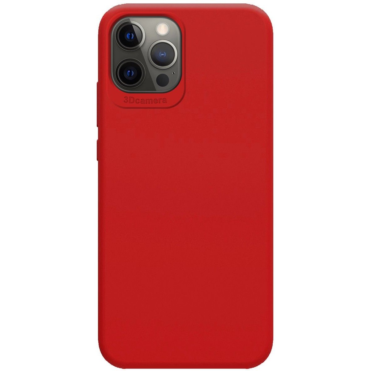 Funda Silicona Líquida Ultra Suave para Iphone 12 Pro Max (6.7) color Roja
