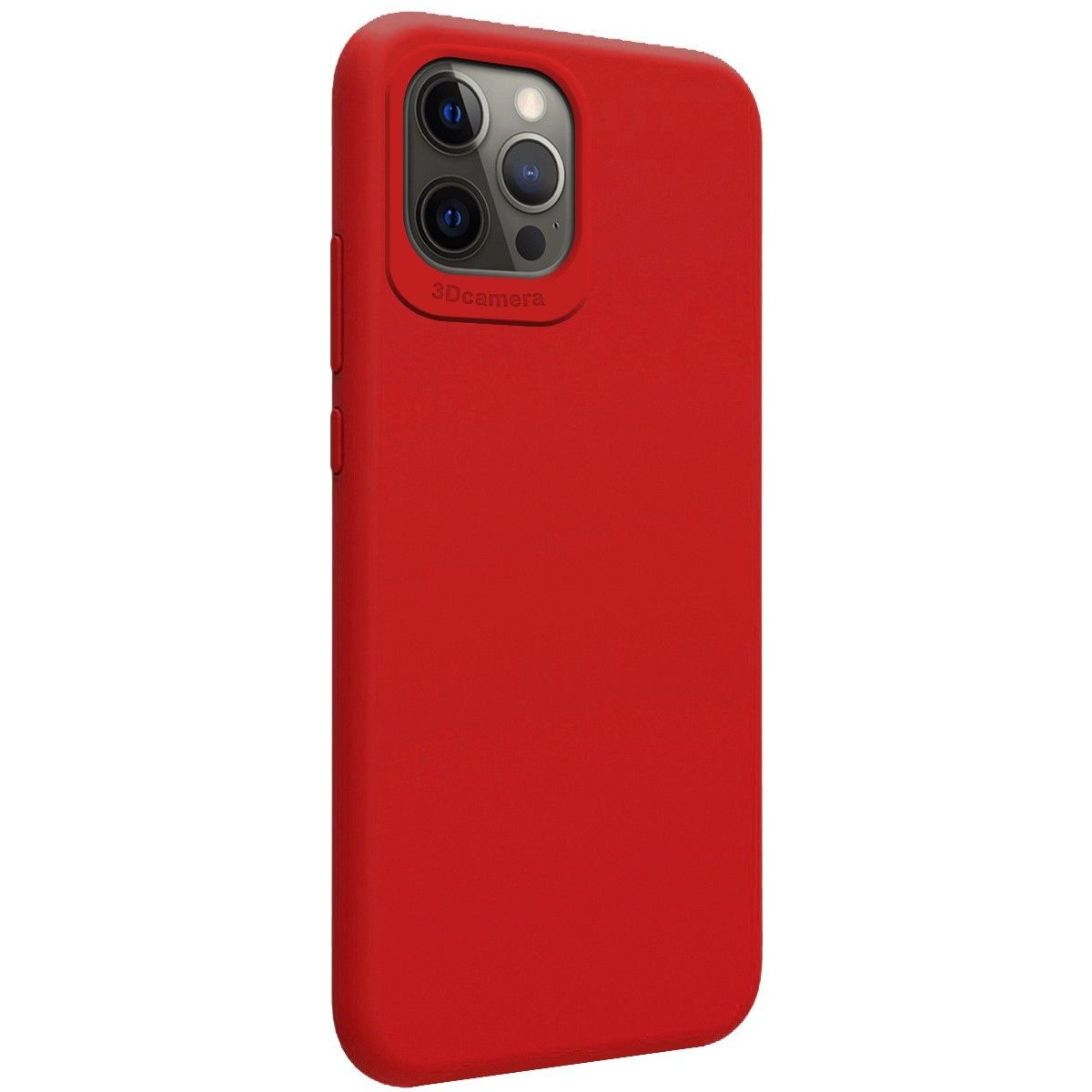 Funda Silicona Líquida Ultra Suave para Iphone 12 Pro Max (6.7) color Roja