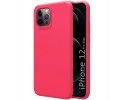 Funda Silicona Líquida Ultra Suave para Iphone 12 Pro Max (6.7) color Rosa Fucsia