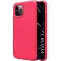 Funda Silicona Líquida Ultra Suave para Iphone 12 Pro Max (6.7) color Rosa Fucsia