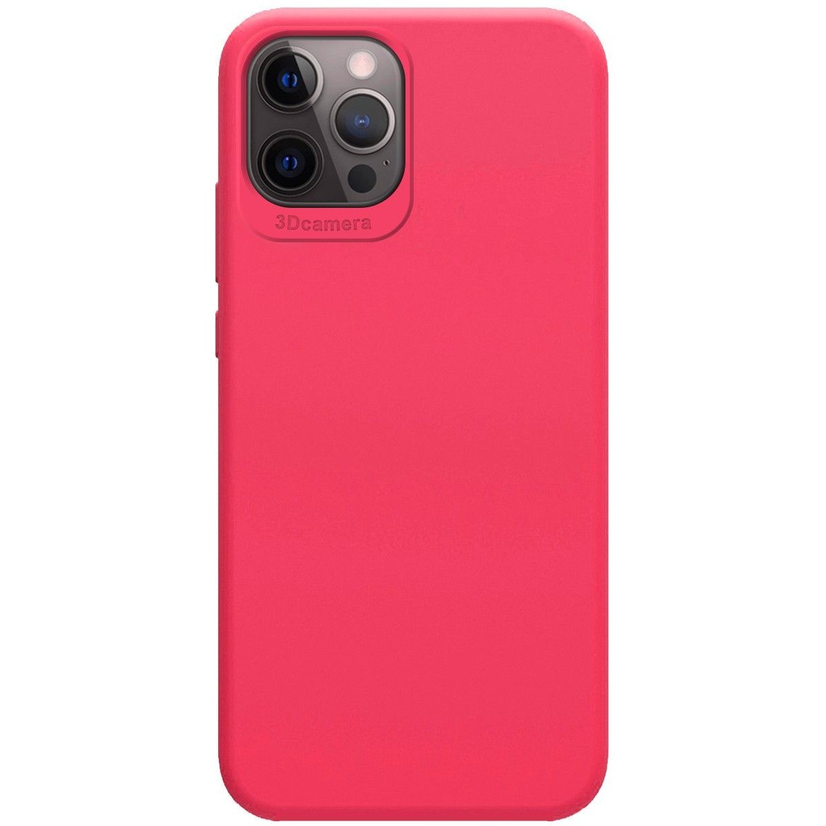 Funda Silicona Líquida Ultra Suave para Iphone 12 Pro Max (6.7) color Rosa Fucsia