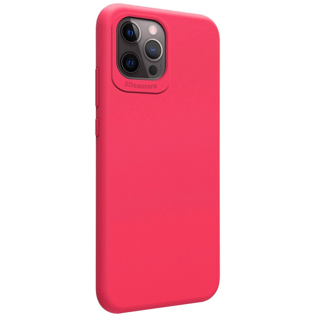 Funda Silicona Líquida Ultra Suave para Iphone 12 Pro Max (6.7) color Rosa Fucsia