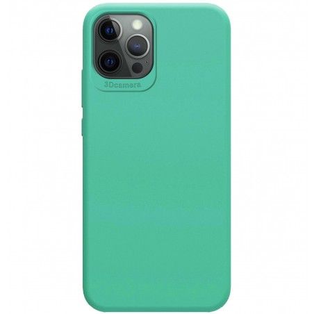 Funda Silicona Líquida Ultra Suave para Iphone 12 Pro Max (6.7) color Verde