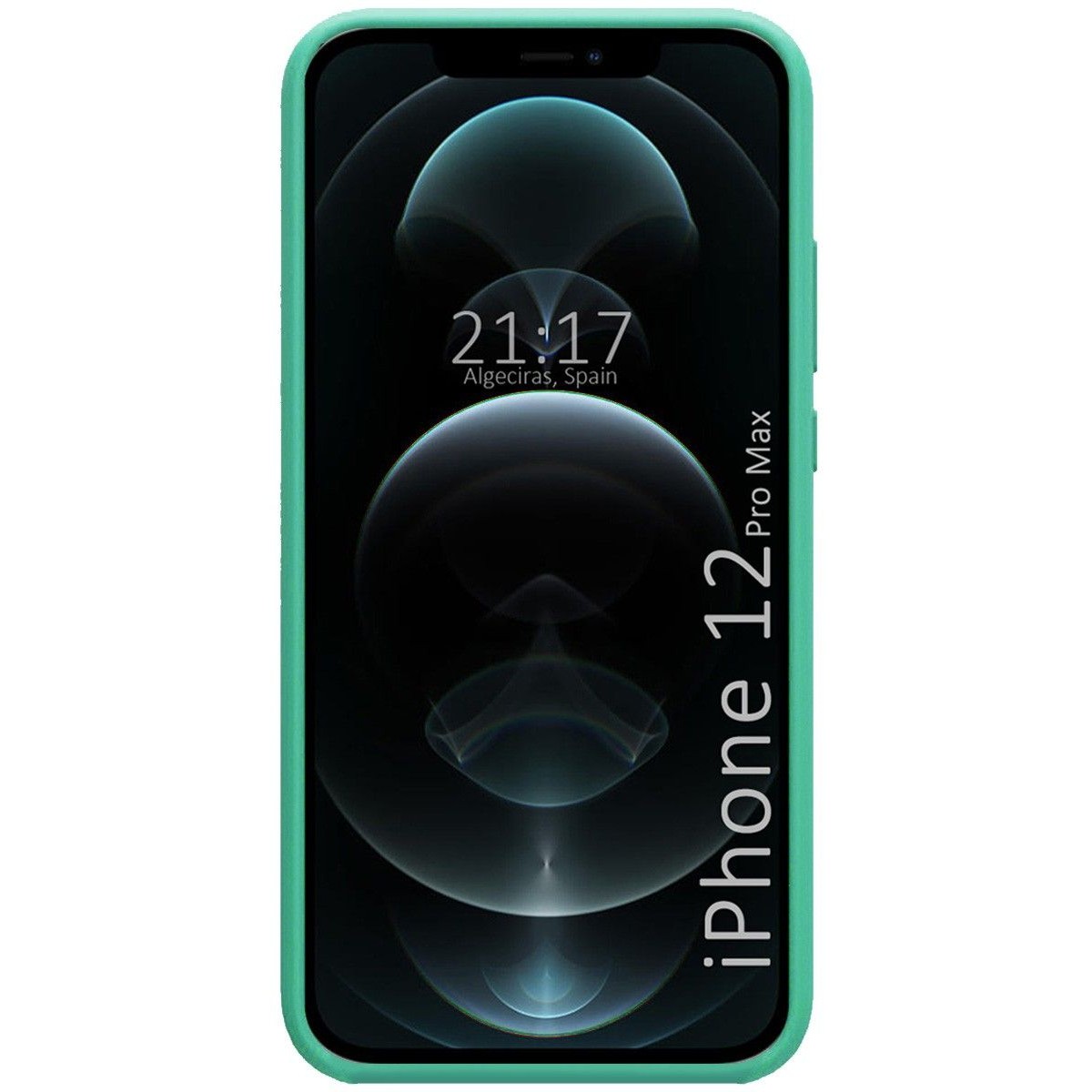 Funda Silicona Líquida Ultra Suave para Iphone 12 Pro Max (6.7) color Verde