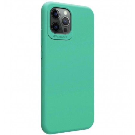 Funda Silicona Líquida Ultra Suave para Iphone 12 Pro Max (6.7) color Verde