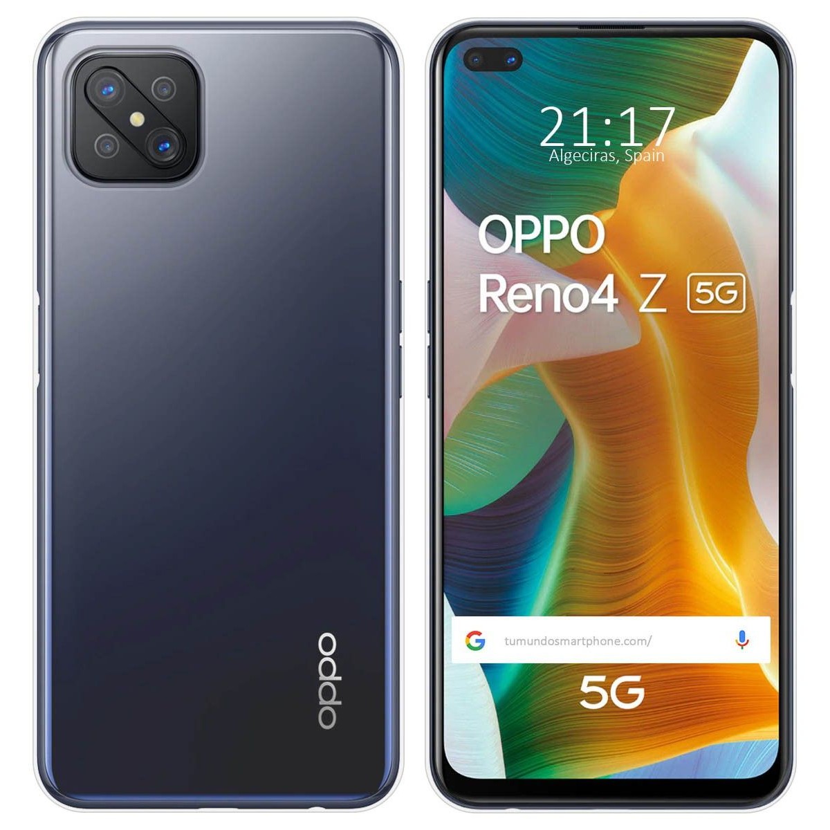 Funda Silicona Gel TPU Transparente para Oppo Reno 4Z 5G