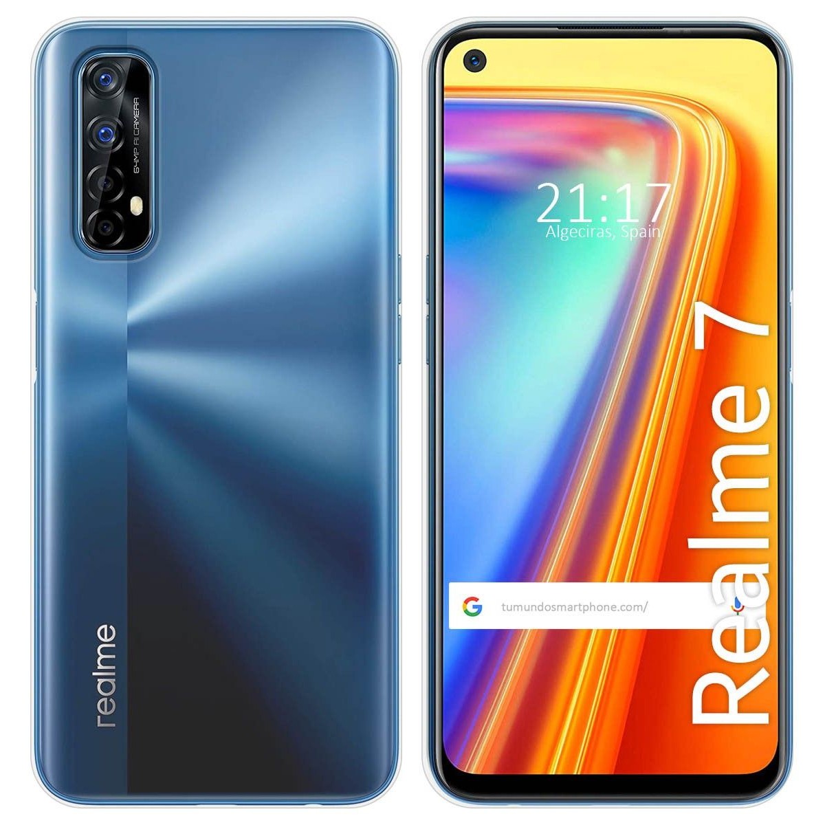 Funda Silicona Gel TPU Transparente para Realme 7