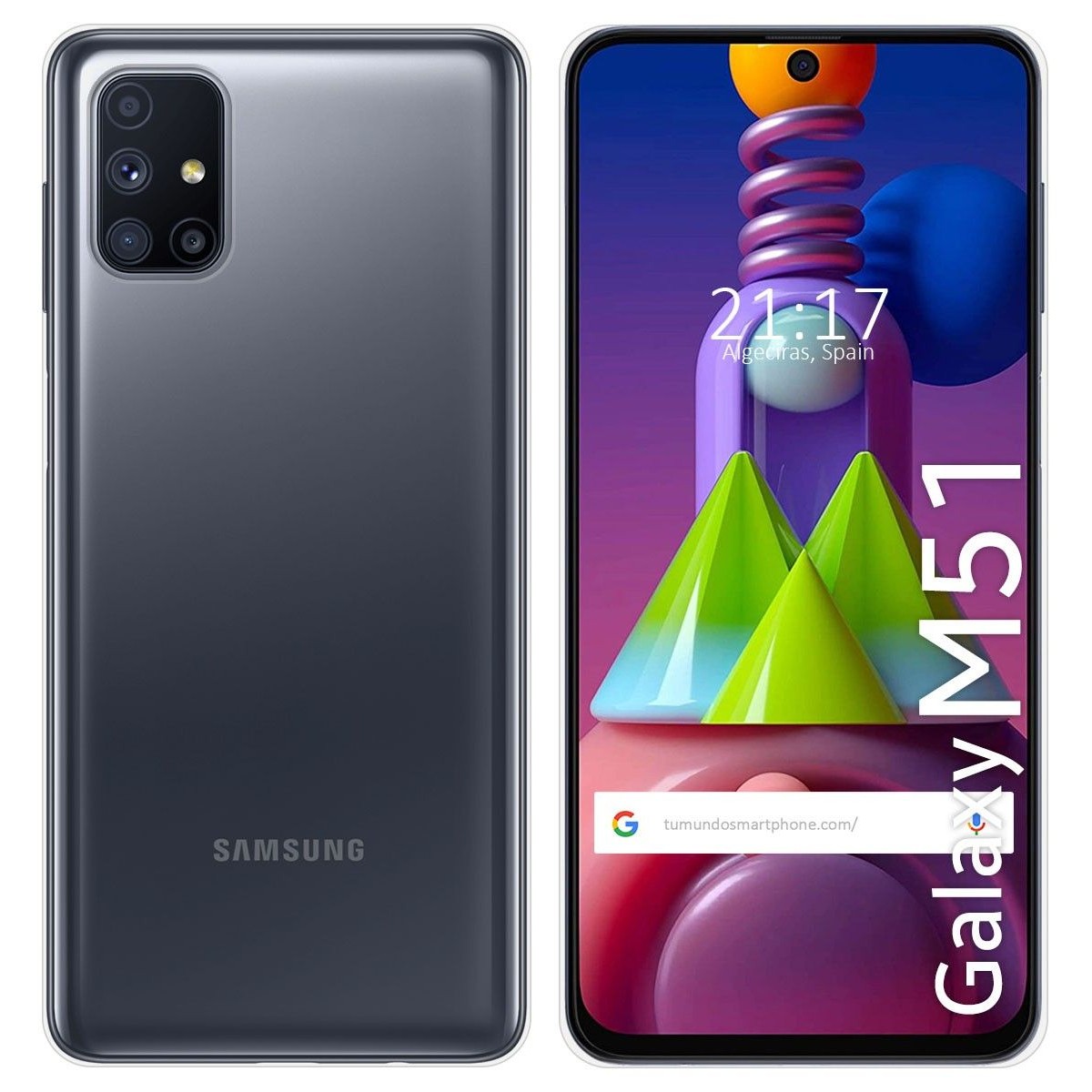 Funda Silicona Gel TPU Transparente para Samsung Galaxy M51