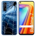 Funda Gel Transparente para Realme 7 diseño Araña Dibujos