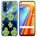 Funda Gel Transparente para Realme 7 diseño Cactus Dibujos