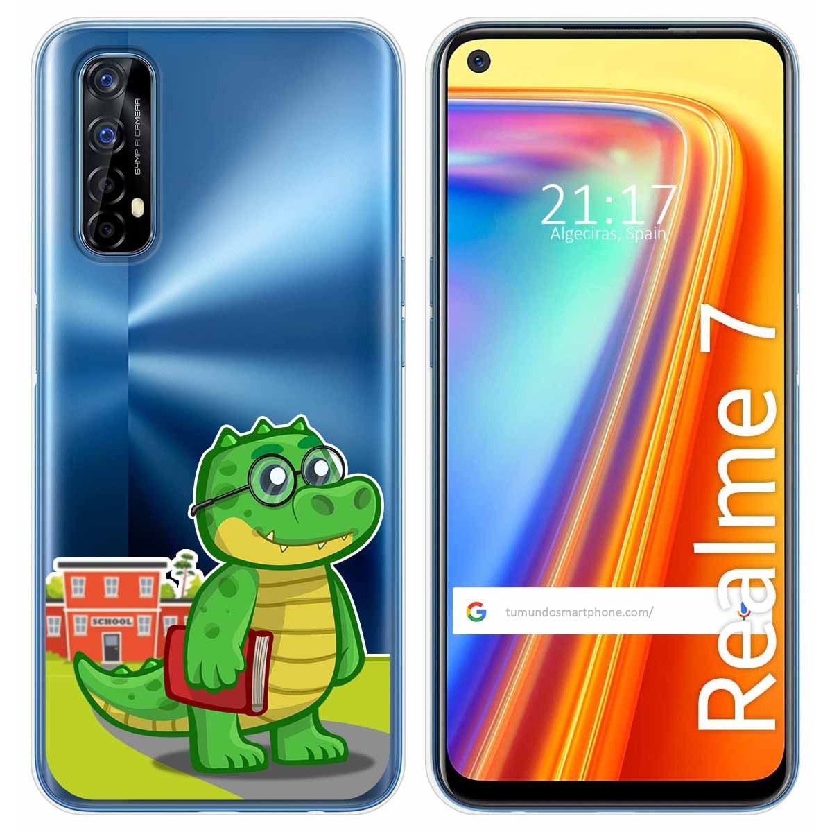 Funda Gel Transparente para Realme 7 diseño Coco Dibujos