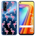 Funda Gel Transparente para Realme 7 diseño Flamenco Dibujos