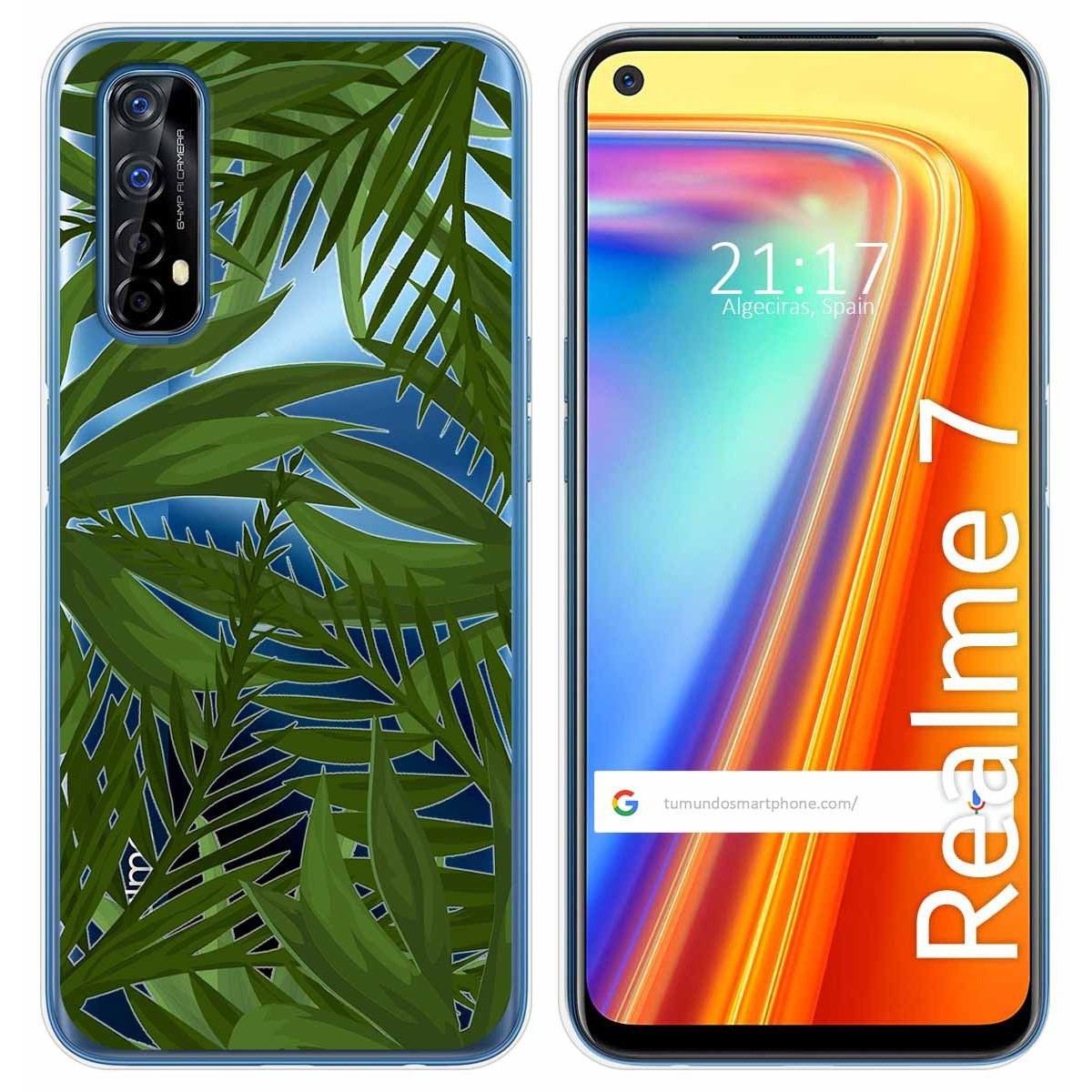 Funda Gel Transparente para Realme 7 diseño Jungla Dibujos