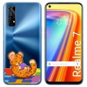 Funda Gel Transparente para Realme 7 diseño Leopardo Dibujos