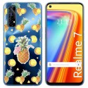 Funda Gel Transparente para Realme 7 diseño Piña Dibujos