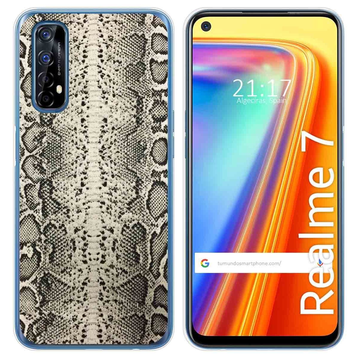 Funda Gel Tpu para Realme 7 diseño Animal 01 Dibujos