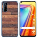 Funda Gel Tpu para Realme 7 diseño Madera 03 Dibujos