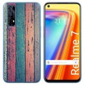 Funda Gel Tpu para Realme 7 diseño Madera 10 Dibujos