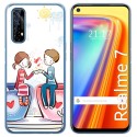 Funda Gel Tpu para Realme 7 diseño Café Dibujos