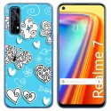 Funda Gel Tpu para Realme 7 diseño Mariposas Dibujos