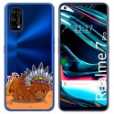 Funda Gel Transparente para Realme 7 Pro diseño Bufalo Dibujos