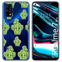 Funda Gel Transparente para Realme 7 Pro diseño Cactus Dibujos
