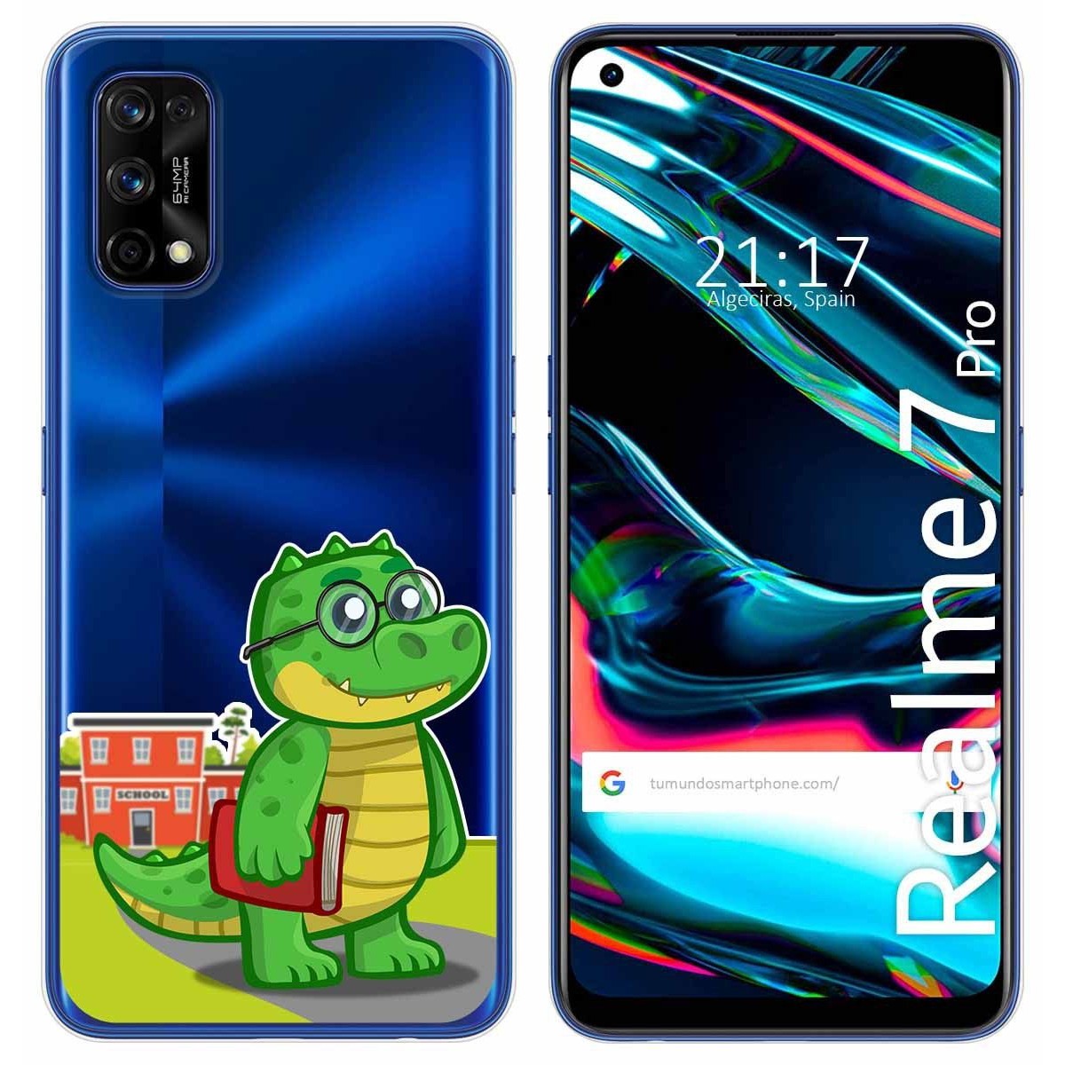 Funda Gel Transparente para Realme 7 Pro diseño Coco Dibujos