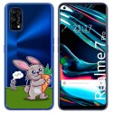 Funda Gel Transparente para Realme 7 Pro diseño Conejo Dibujos